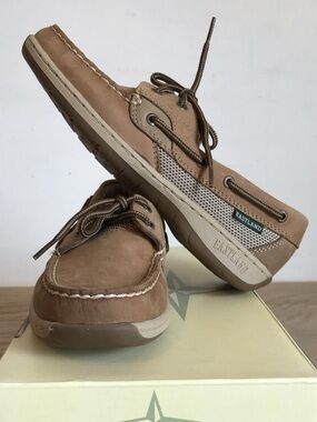 Eastland Solstice Shoes Womens Medium Boat Casual Comfort Leather